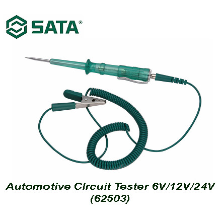 Test Pen Otomotif Automotive Circuit Tester 6V 12 V 24 V 62503 SATA