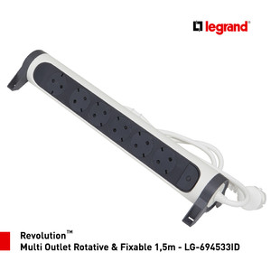 Legrand Revolution Multi Outlet Rotative & Fixable 1,5m - LG-694533ID