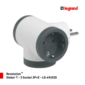 Legrand Revolution Steker T - 3 Socket 2P+E - LG-694520