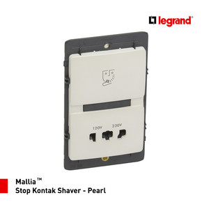 Legrand Mallia Stop Kontak Shaver Pearl