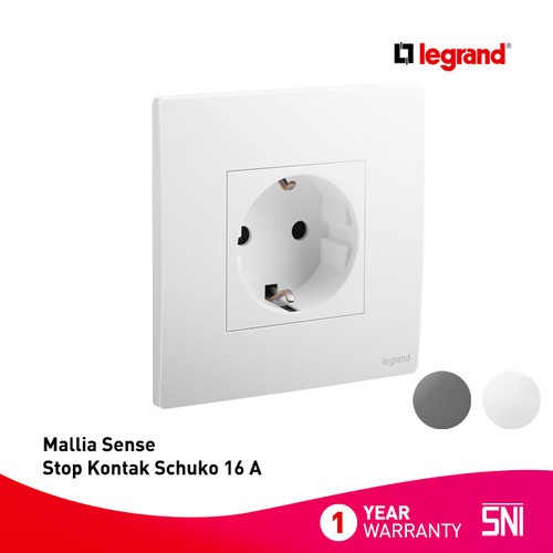 Legrand Mallia Sense - Stop Kontak Schuko - 16A