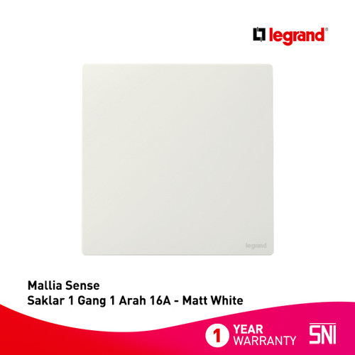 Legrand Mallia Sense - Saklar 1 Gang 1 Arah - 16A