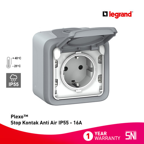 Legrand Stop Kontak Anti Air (Waterproof) Plexo IP55 - 16A - Outbow