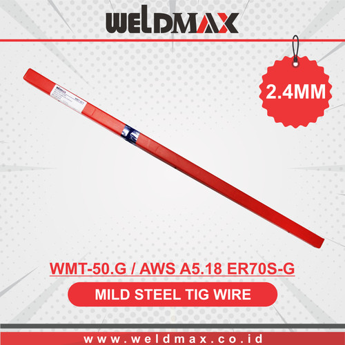 KAWAT LAS TIG ROD - AWS A5.18 ER70S-G (WMT-50.G) UKURAN 2.4MM WELDMAX