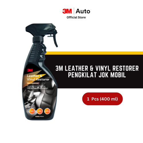 3M 39040 Leather dan Vinyl Restorer Pembersih Pengkilap Jok Mobil