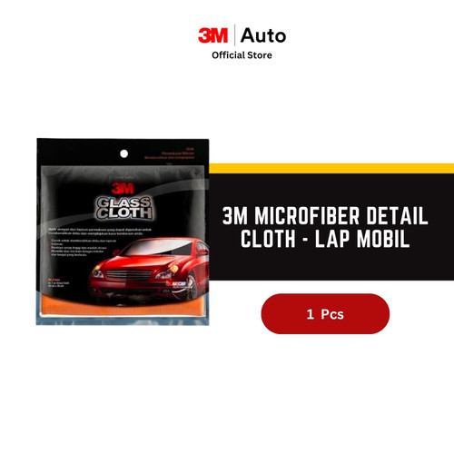 3M Lap Kaca Mobil Glass Cloth 37804 Bahan Microfiber