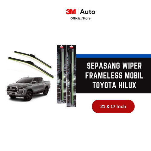 3M Wiper Frameless Mobil Toyota Hilux - 21 dan 17 inch