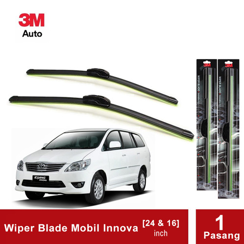 3M Wiper Frameless Mobil Toyota Innova - Ukuran 24 dan 16 inch