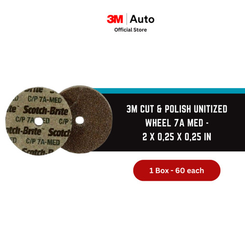 3M Cut & Polish Unitized Wheel 7A MED - [2 x 0,25 x 0,25 in]