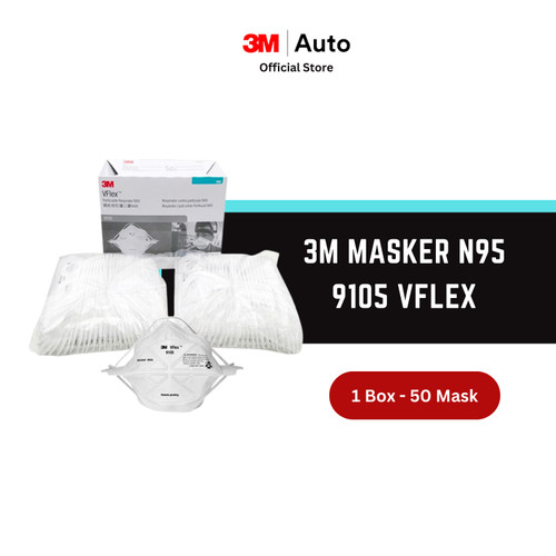 3M Masker N95 9105 VFlex Particulate Respirator - 1 Box isi 50 Masker