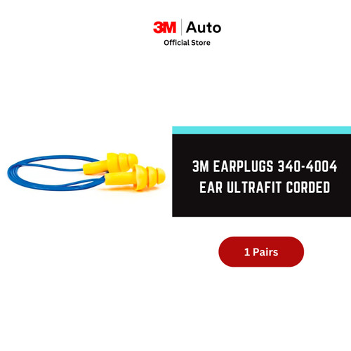 3M 340-4004 EAR Ultrafit Corded Earplugs - Pelindung Telinga