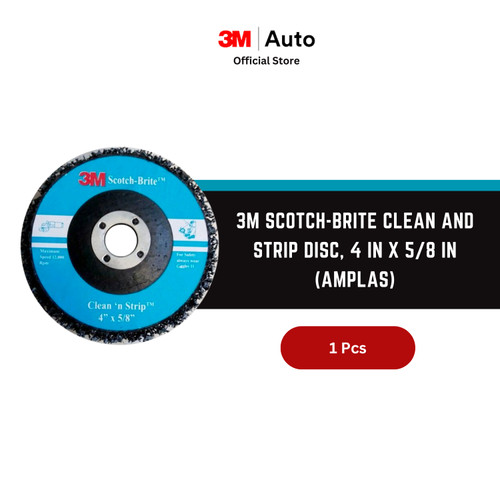 3M Scotch-Brite Clean and Strip Disc, 4 in x 5/8 in (Amplas)