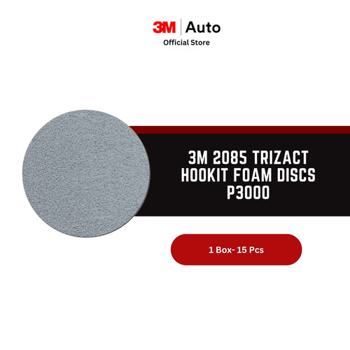 3M 2085 Trizact Hookit Foam Discs P3000 (15 pcs/Box) - Amplas Mobil