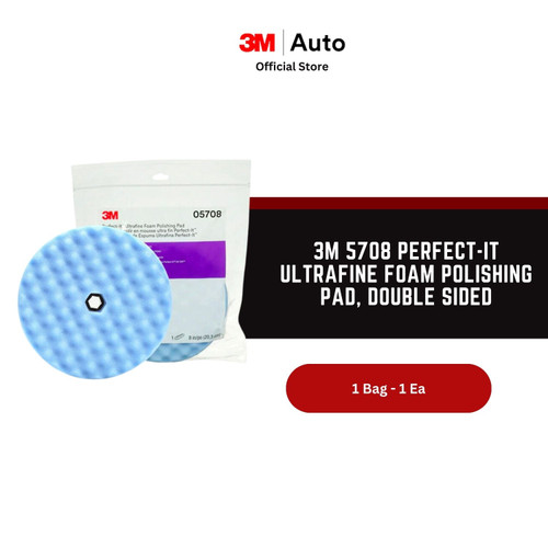 3M 5708 Perfect-It Ultrafine Foam Polishing Pad, Double Sided