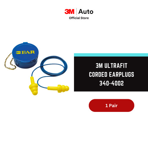 3M UltraFit Corded Earplugs 340-4002