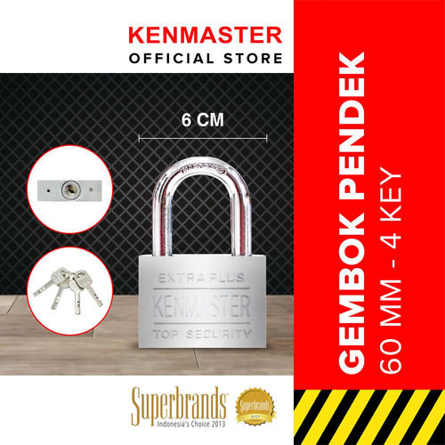 Kenmaster Gembok BL 60 MM Pendek 3Key -