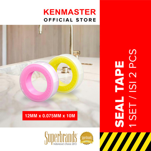 Kenmaster Seal Tape Warna 10 x 12 Mtr - 2 Pcs - SETP013