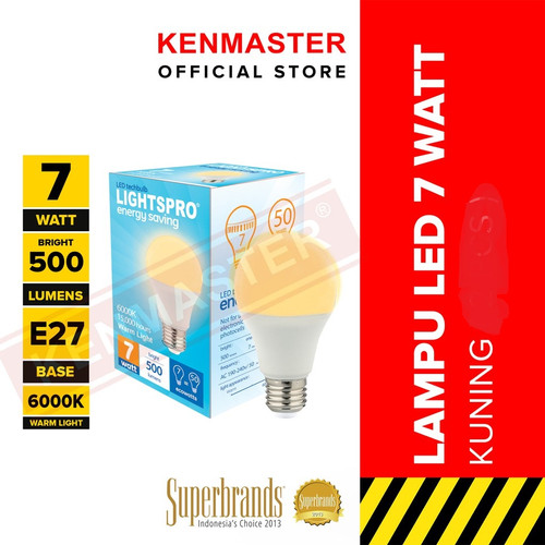 Lightspro Lampu LED 7Watt Kuning - 1 PCS