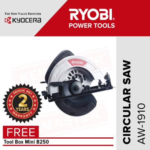 Kyocera Circular Saw AW-1910 Mesin Gergaji Listrik FREE Tool Box B250