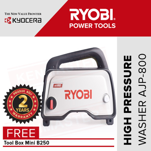 Ryobi High Pressure Washer AJP800 60Bar Jet Cleaner +ToolBox+FaceShiel