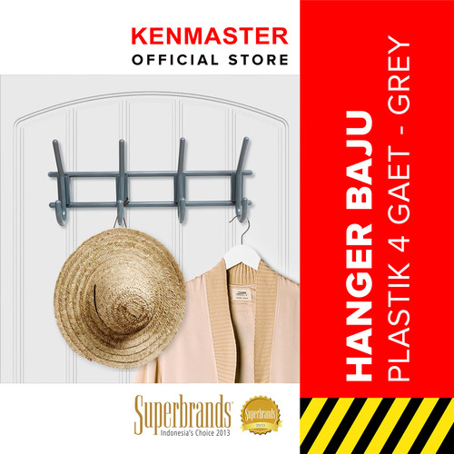 Kenmaster Gantungan Baju - H15 Abu - Hanger Serbaguna