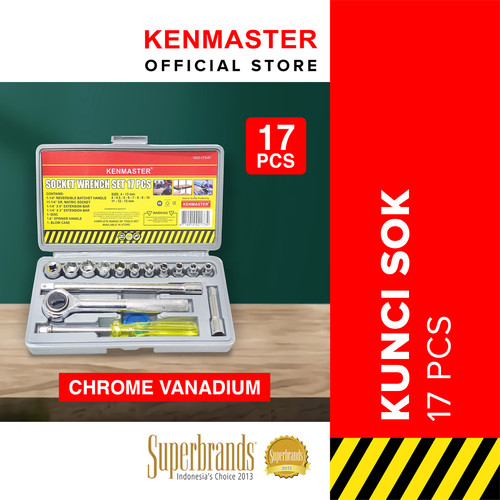 Kenmaster Kunci Sok 17 Pcs