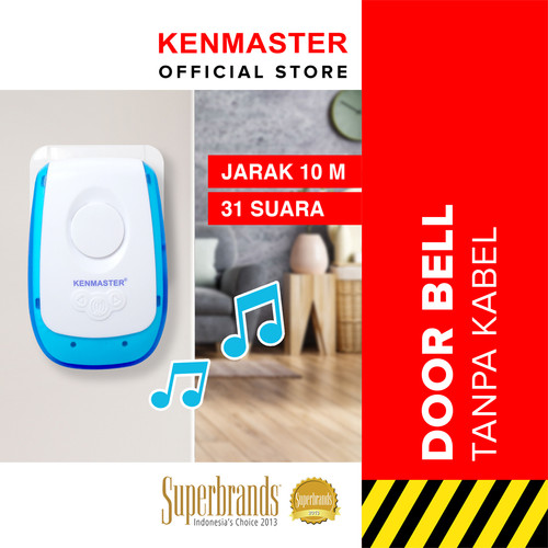 Kenmaster Door Bell Detail Kanan KM-007 - Bel Pintu Wireless