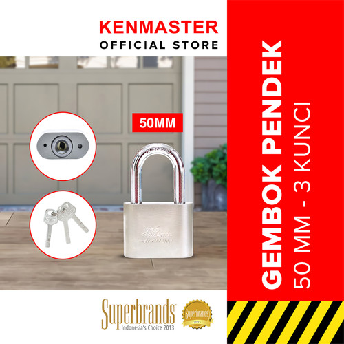 Xander Gembok 50mm Pendek 3Key