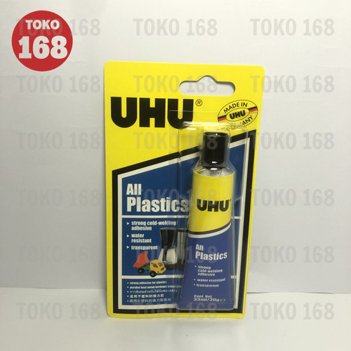 UHU All Plastic Adhessive/Plastik Glue/Lem 33 ml (PCS)