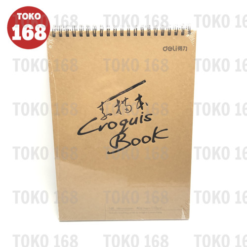 Deli Sketch Book/Croquis Book/Buku Gambar Vertikal B5 73601 (PCS)