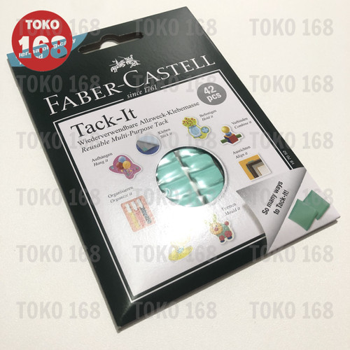 FABER CASTELL Reuseable Tack It Adhesive/Lem Serbaguna Hijau 30gr PAK