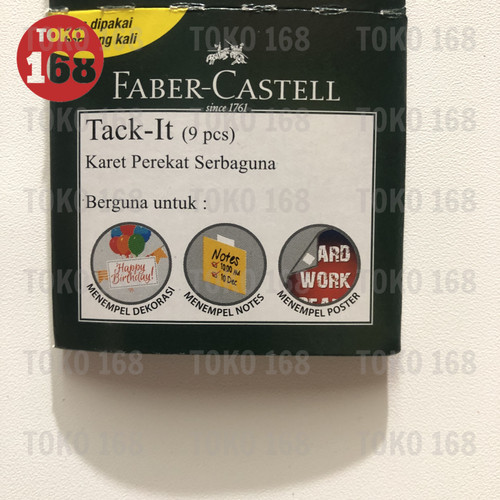 FABER CASTELL Tack It Adhesive/Lem Serbaguna Putih 6 gr/9 pcs (PAK)