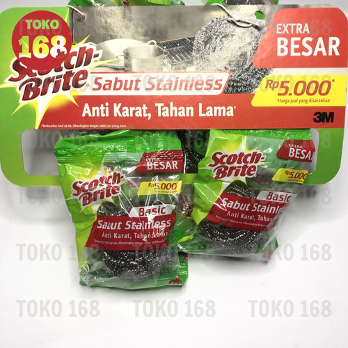 3M Scotch Brite Sabut Cuci Stainless Basic Anti Karat ID-T58