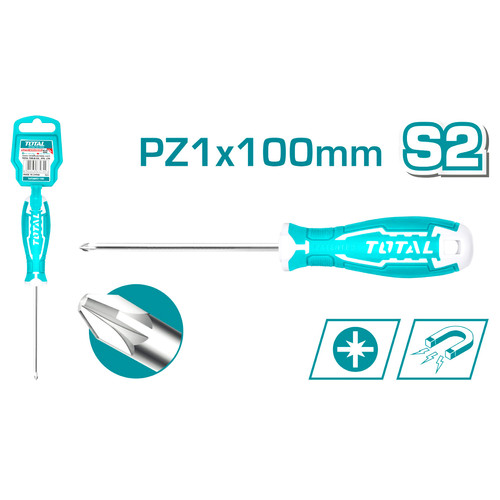 TOTAL OBENG PLUS / POZIDRIV SCREWDRIVER THT26PZ1100