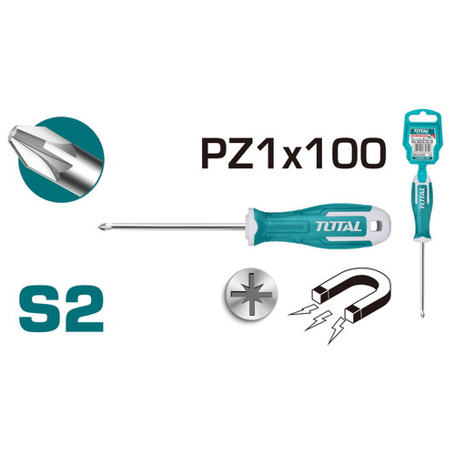 TOTAL POZIDRIV SCREWDRIVER THT-26PZ1100