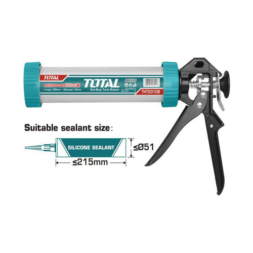 TOTAL ALUMINUM CAULKING GUN / SEALING CAULKING GUN THT20109