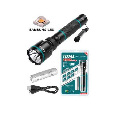 TOTAL RECHARGEABLE LI-ION FLASHLIGHT / SENTER LED TCFL186503