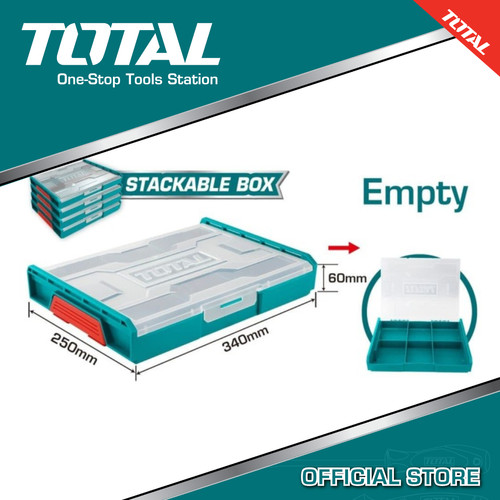 TOTAL KOTAK PENYIMPAN BAUT / STACKABLE PLASTIC BOX THKTV02