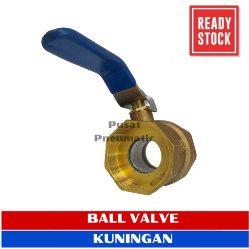 1/4" Stop Kran Ball Valve Kuningan / Keran Air Kuningan Size 1/4 Inch