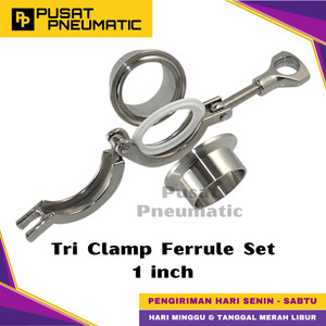 1" Tri Clamp Ferrule Set Sanitary Stainless Steel 304 1 inch