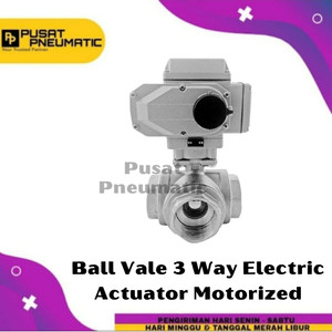 Motorized Electric Actuator On Off Ball Valve 3 Way T Port 3/4 Inch