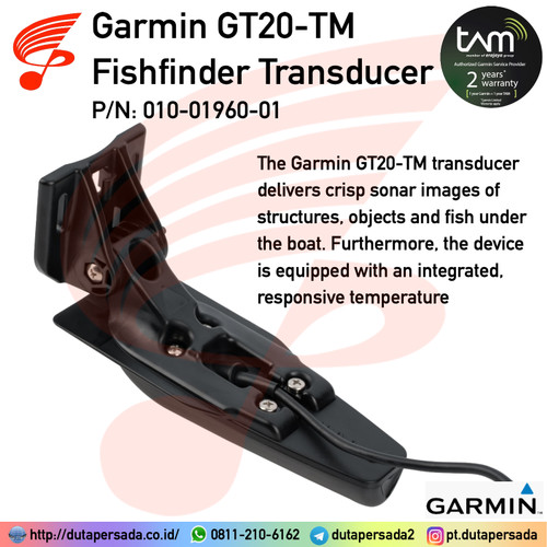 Garmin GT20-TM Transducer Transom Mount ClearVu Traditional - GPS 585