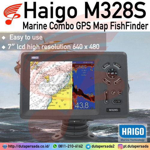 Haigo M328S Marine Combo GPS Map Fishfinder Alternatif Garmin 585 Plus