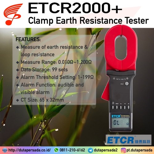 ETCR2000+ Clamp Earth Resistance Tester Kyoritsu 4200 Fluke ETCR2100A+