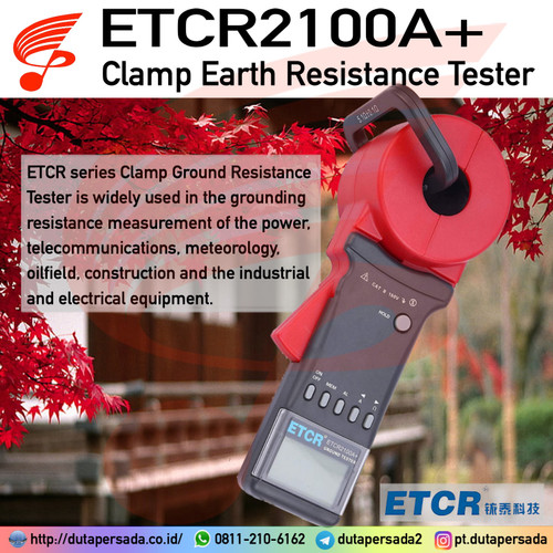 ETCR2100A+ Earth Clamp Resistance Tester Kyoritsu 4200 / Fluke 1630