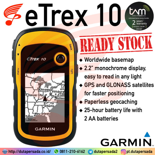 READY STOCK - Garmin GPS eTrex 10