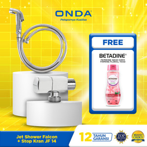 Onda Jet Shower Falcon + Stop Kran JF 14 x Betadine FREE Feminine Wash