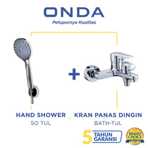 [PAKET LENGKAP] ONDA Hand Shower SO TUL + Kran Panas Dingin Bath-Tul