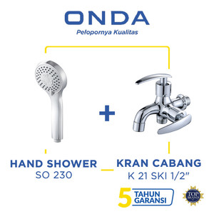 ONDA Hand Shower SO 230 + Kran Cabang K 21 SKI 1/2"