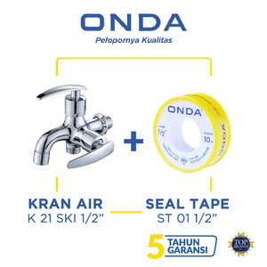 ONDA Kran Cabang Shower K 21 SKI 1/2" + Seal Tape ST 01 1/2”